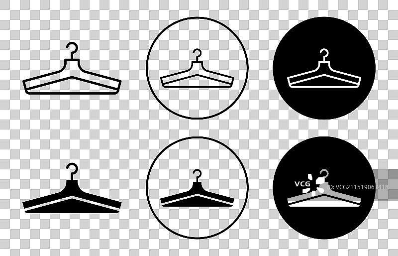 衣架图标轮廓扁平图标图片素材