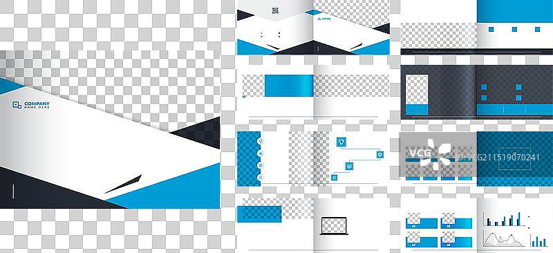 16页风景画册公司模板图片素材