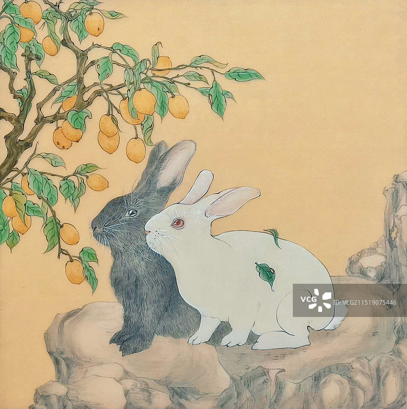《双兔》图片素材