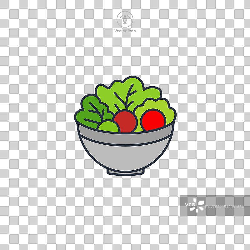 生菜番茄黄瓜沙拉图片素材