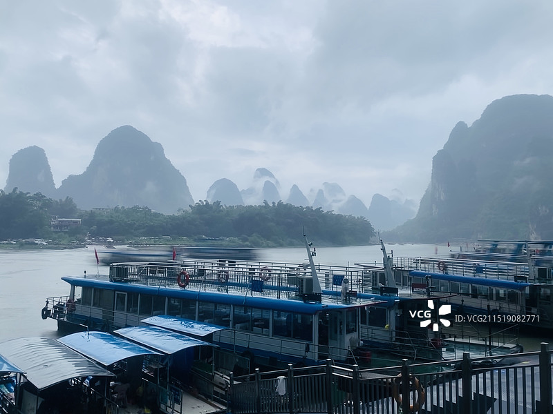 桂林灵川县大圩古镇景区图片素材