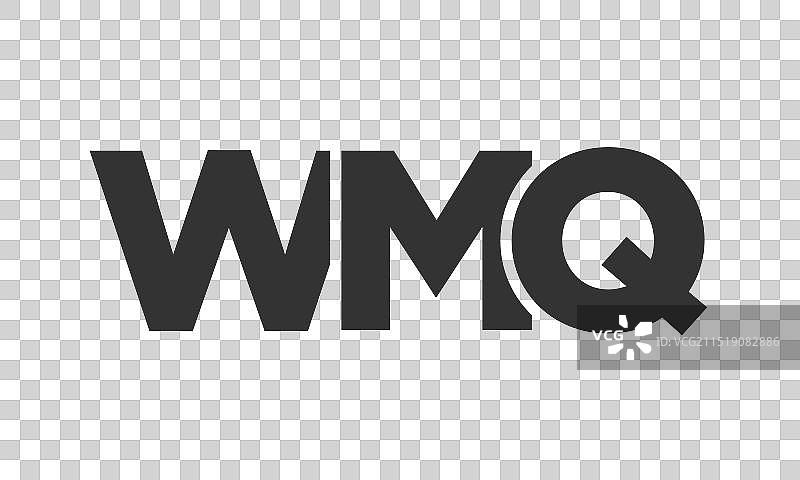 具有强大现代感的WMQ标志设计模板图片素材