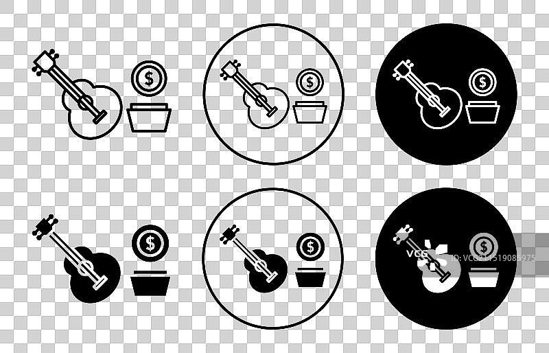 街头表演图标图片素材