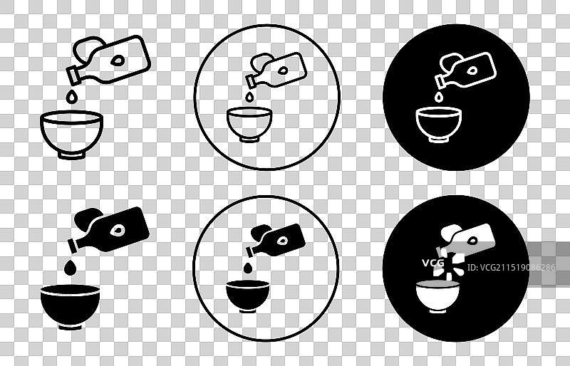 食用油和碗图标图片素材