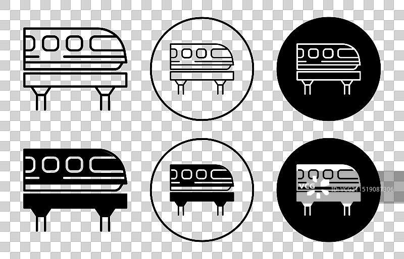 单轨电车图标图片素材