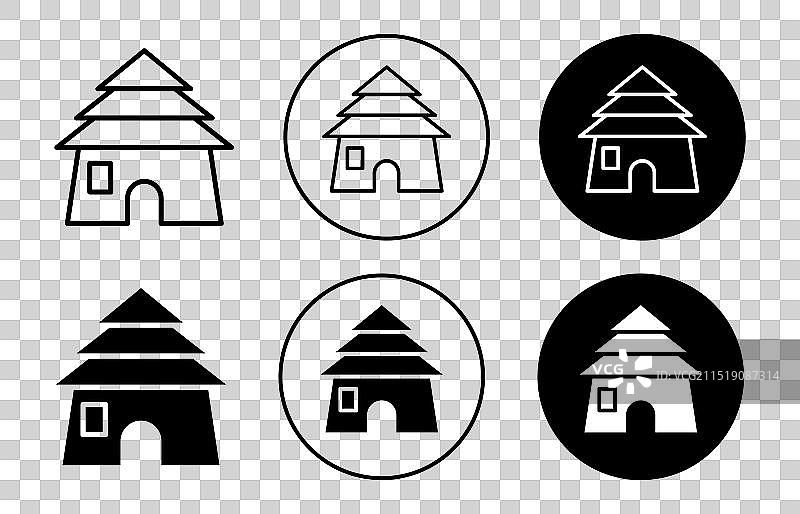 泥屋图标图片素材