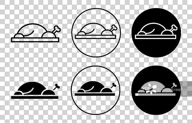 北京烤鸭美食图标图片素材