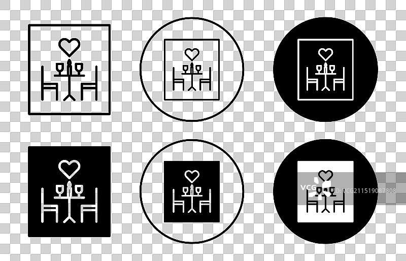 浪漫晚餐图标图片素材