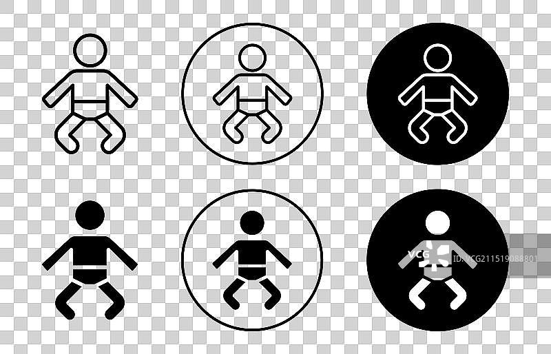 婴儿图标图片素材