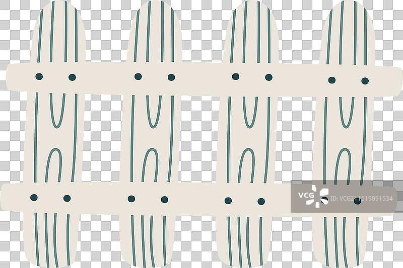 手绘木栅栏图片素材