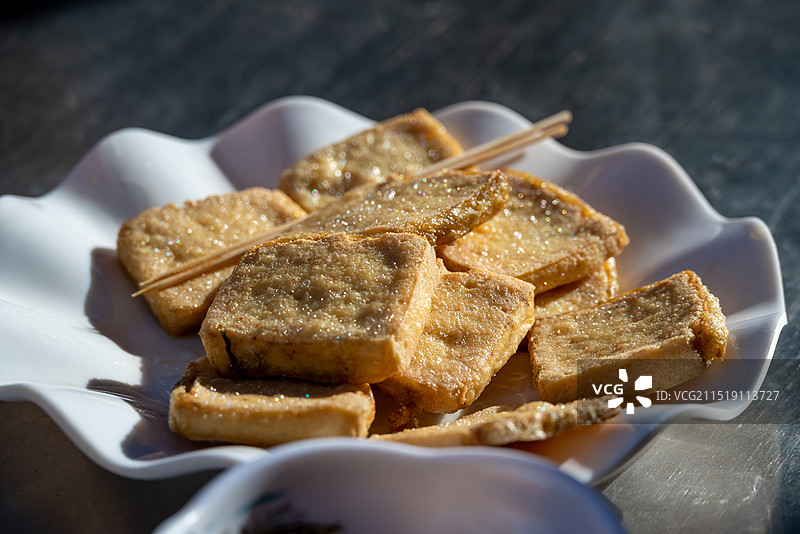 大理弥渡茶马古道古街小河淌水图片素材