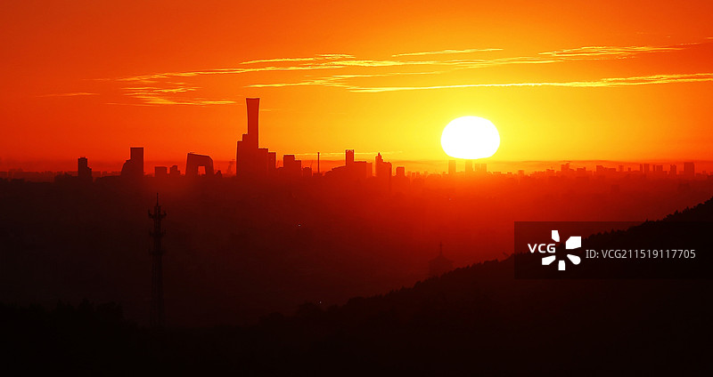 北京~日出图片素材