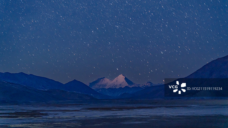 珠穆朗玛峰 洛子峰 星空图片素材