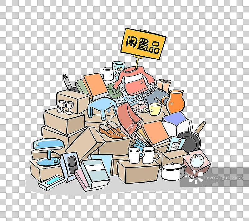 一堆闲置品图片素材