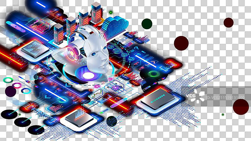 AI聊天机器人开发人工智能图片素材