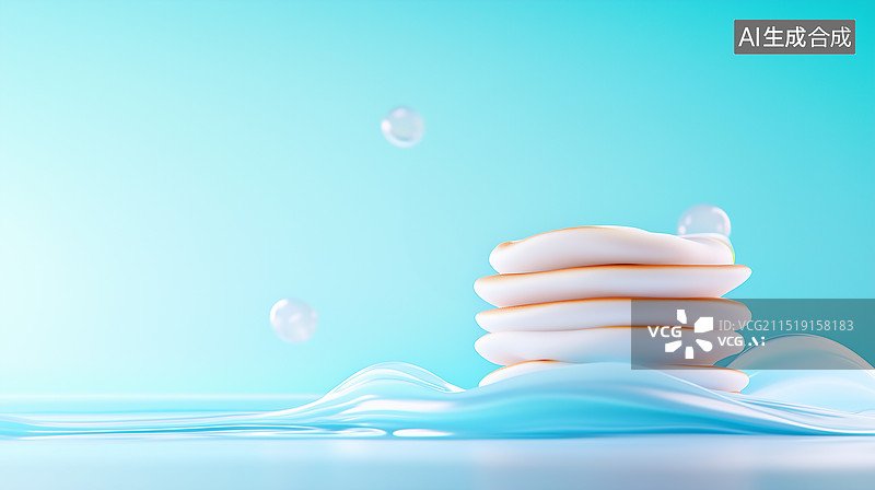 【AI数字艺术】3D卡通松饼图片素材