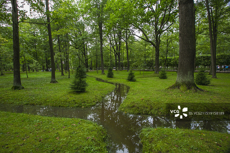 俄罗斯圣彼得堡夏宫公园图片素材