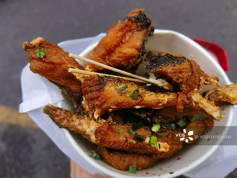 上海小吃熏鱼图片素材