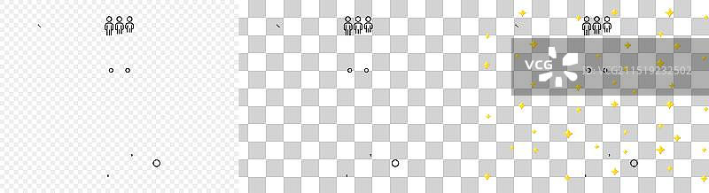 停止压力保护手机和团队合作轮廓图片素材