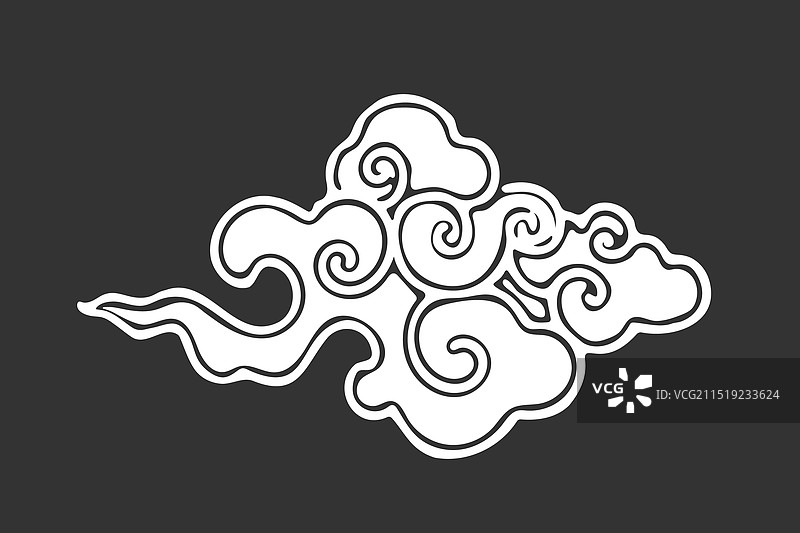 传统东方祥云图案图片素材