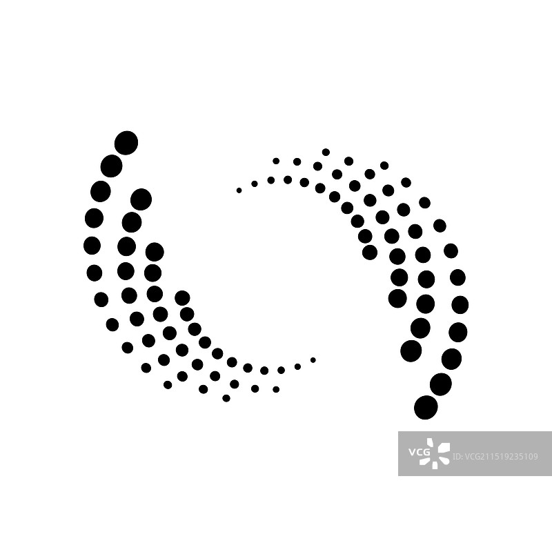 漩涡圆形logo设计元素图标图片素材