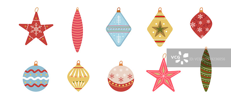 圣诞节装饰品套装图片素材