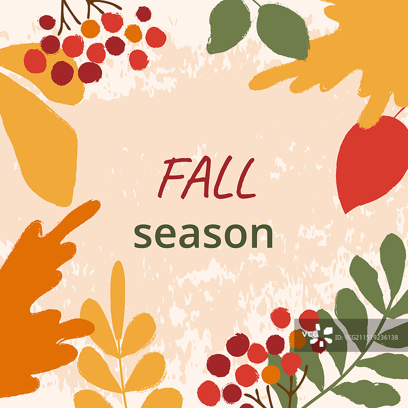 秋季节日贺卡图片素材