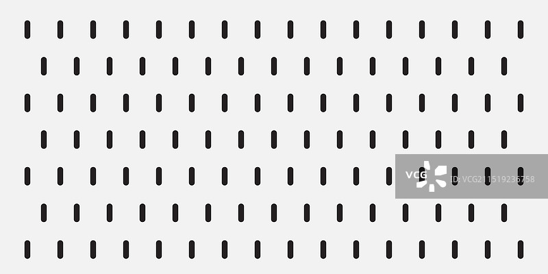 带椭圆孔的灰色长方形钉板图片素材