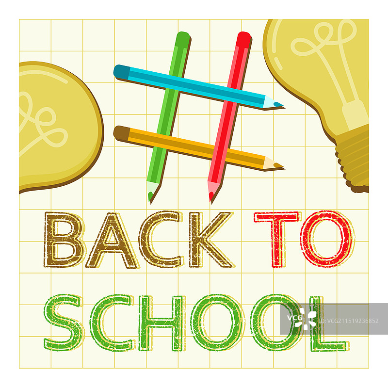 方形排列的彩色铅笔图片素材