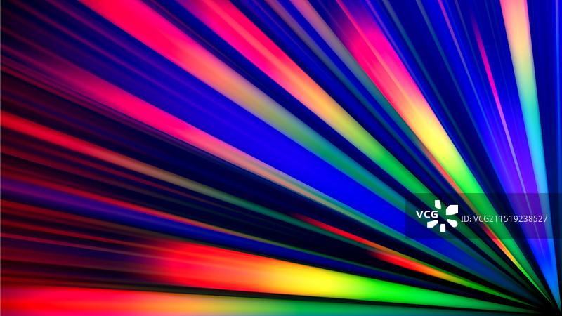 彩虹渐变色散发光线和光晕图片素材