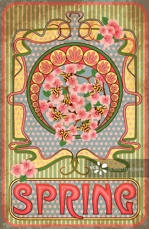 新艺术风格春季壁纸图片素材