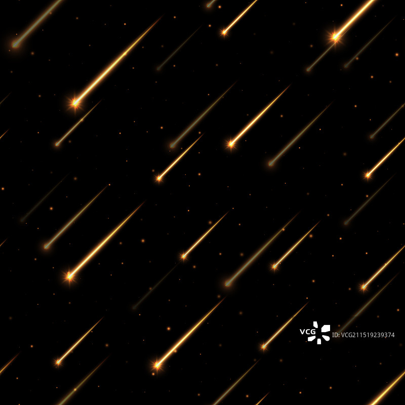 流星雨无缝图案图片素材
