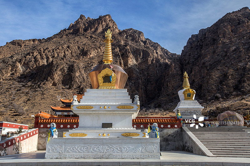 阿拉善左旗贺兰山广宗寺景区图片素材