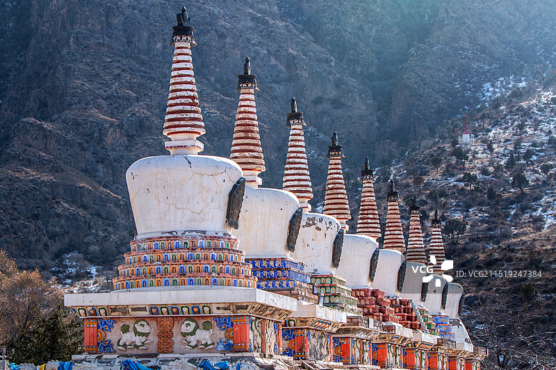 阿拉善左旗贺兰山广宗寺景区图片素材