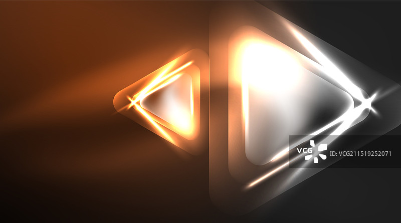 数字霓虹抽象背景三角形和图片素材