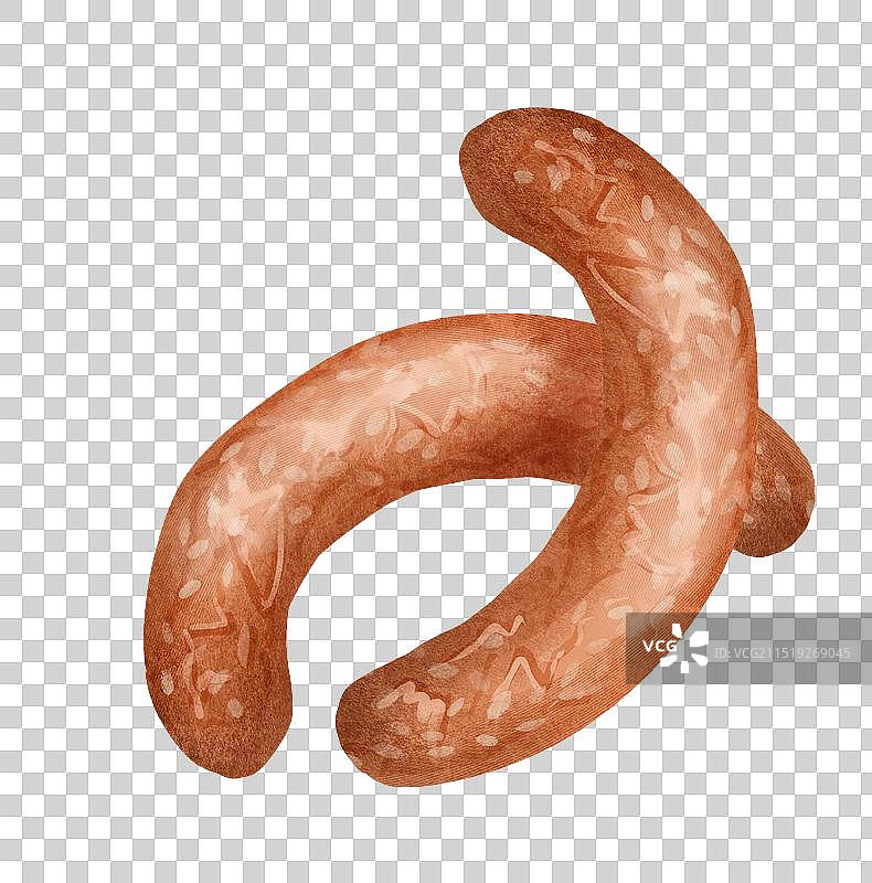 乌鲁木齐美食米肠子插画元素图片素材