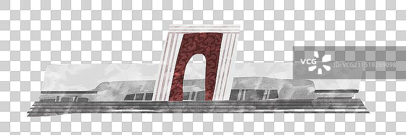 保定市东站插画元素图片素材