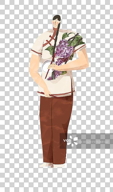 临沂市文化遗产鲁南五大调插画元素图片素材