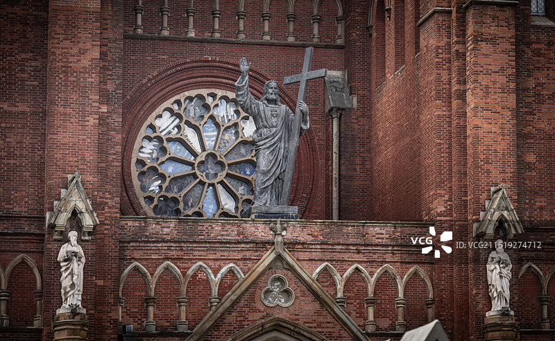 上海徐家汇天主教堂图片素材