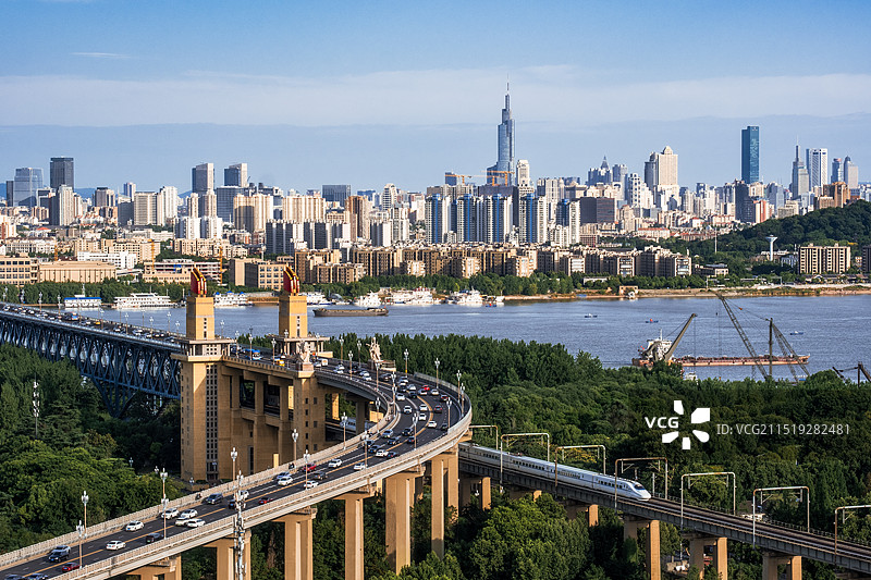 南京长江大桥图片素材