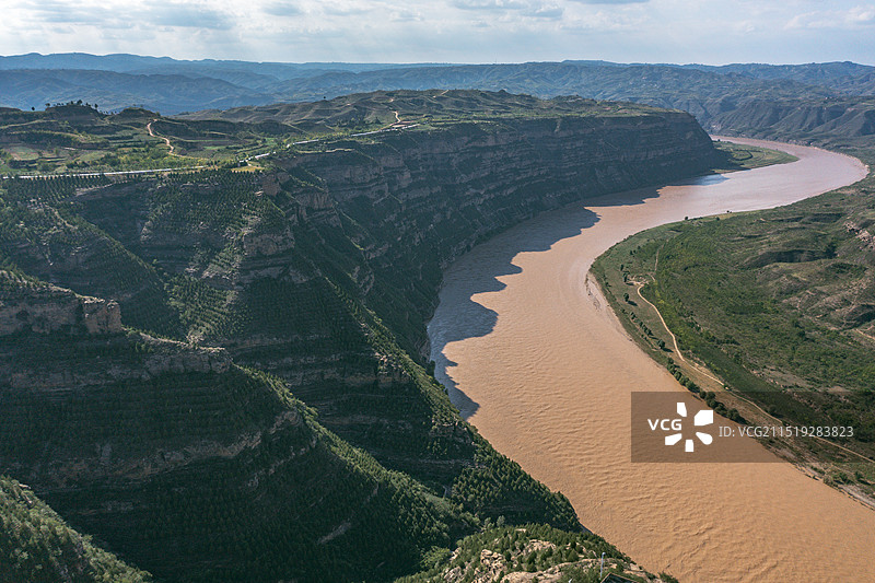 黄河黄土高原自然风光 山西临汾永和黄河乾坤湾 国家地质公园图片素材