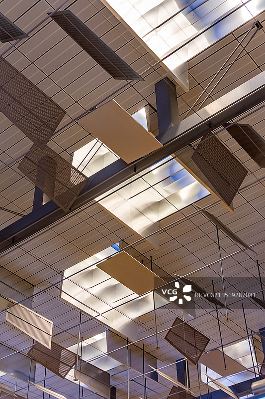 新加坡樟宜机场屋顶几何图形图片素材