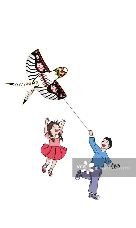 放风筝图片素材