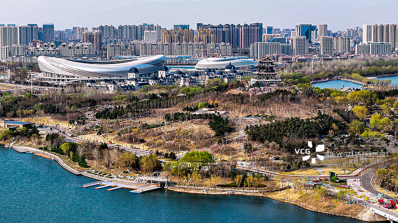 唐山市南湖景区图片素材