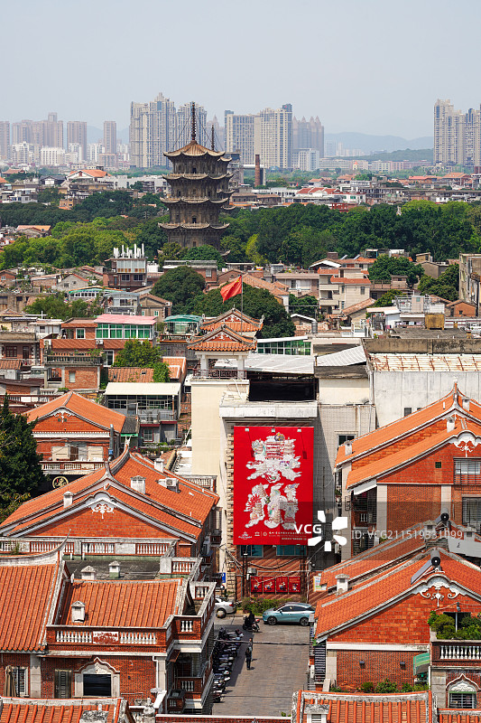 泉州西街 开元寺东西塔图片素材