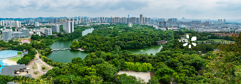 广西柳州雀儿山俯瞰全景图图片素材