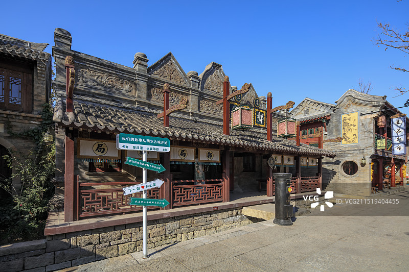 山东济南章丘明水古城邮政局图片素材