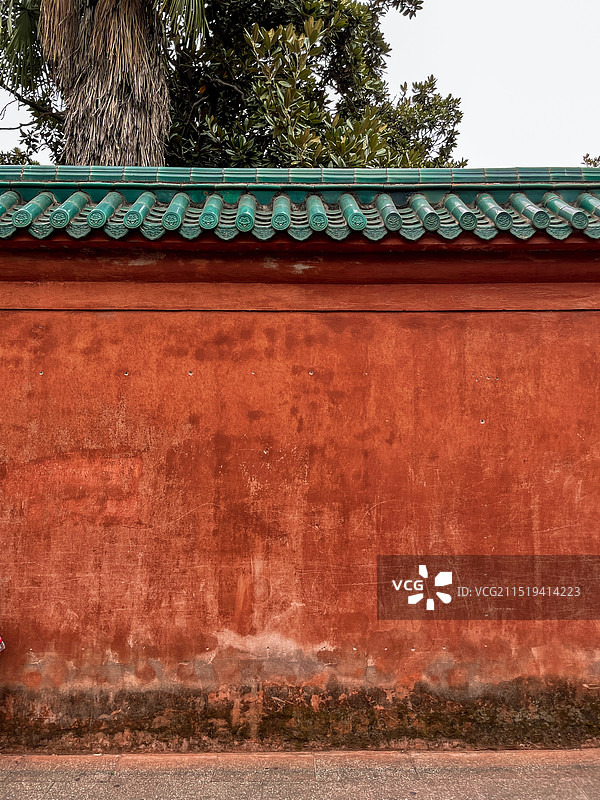红墙绿瓦，岁月静好图片素材