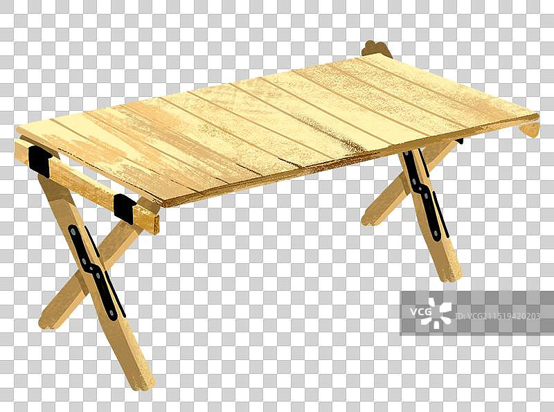 露营用的收缩蛋卷桌子图片素材