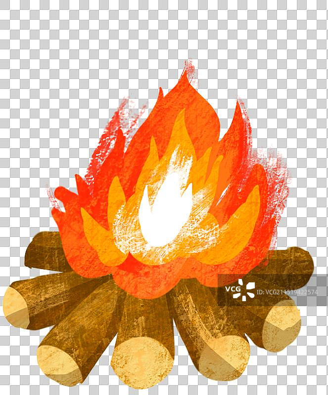 用柴火木头堆起来的火种是篝火图片素材